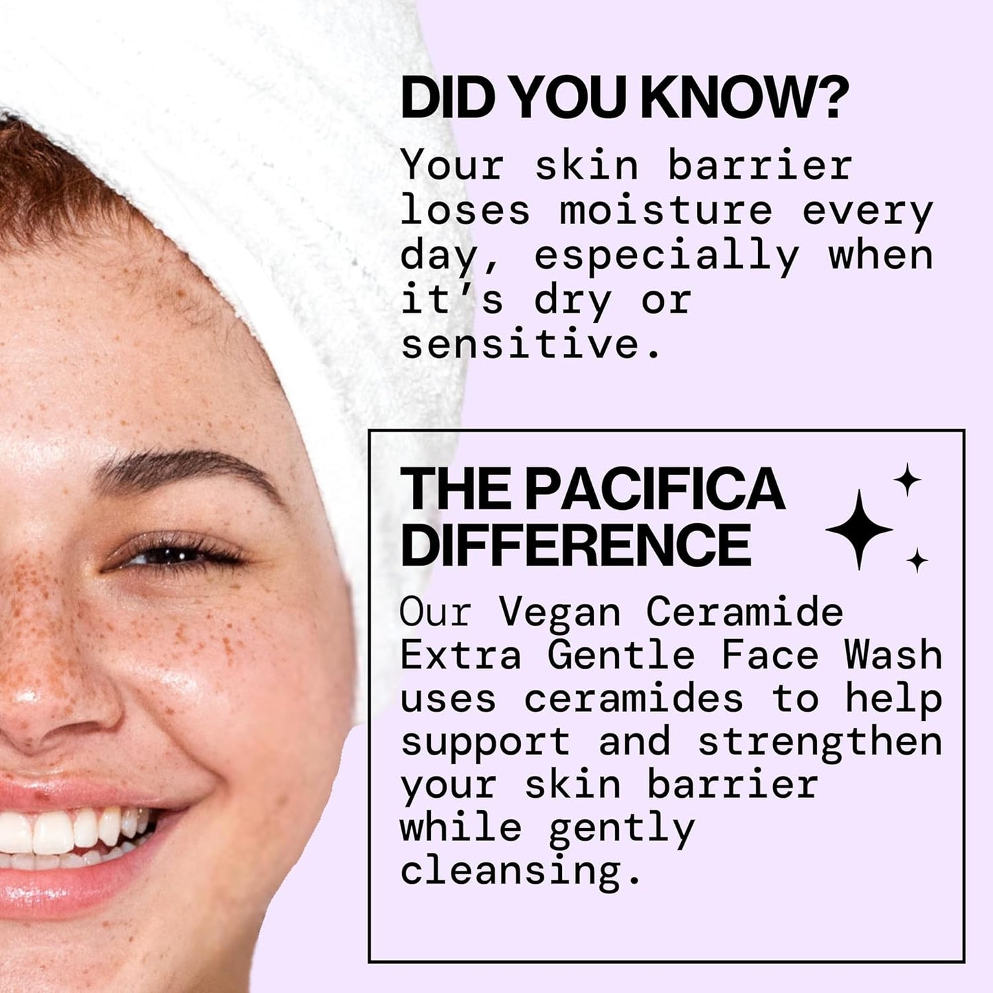 Face Wash Cleanser Vegan Ceramide Barrier Repair Extra Gentle for Daily Use Daily for Sensitive Skin, Fragrance Free, Calendula, Vegan & Cruelty-Free Dermatologist Tested