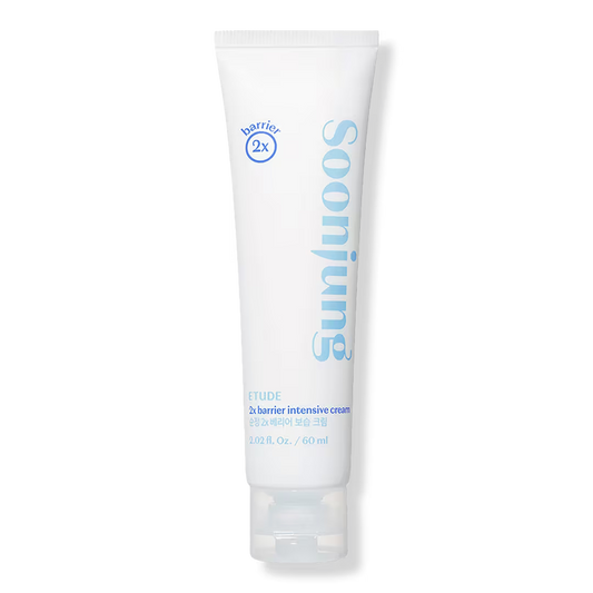 House Soonjung 2X Barrier Intensive Cream 60Ml (21AD) | Hypoallergenic Shea Butter Hydrating Facial Cream for Sensitive Skin, Water-Oil Balance & Panthenol for Damaged Skin | K-Beauty